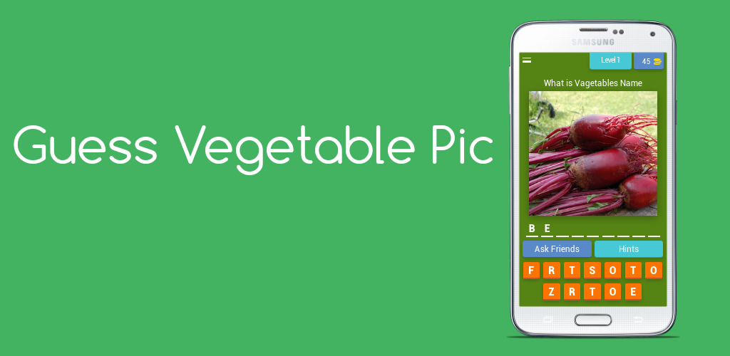 Guess Vegetable Pic Free Game