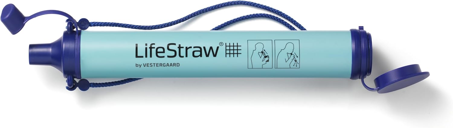 Life Straw Personal Water Filter for Hiking, Camping, Travel, and Emergency Preparedness