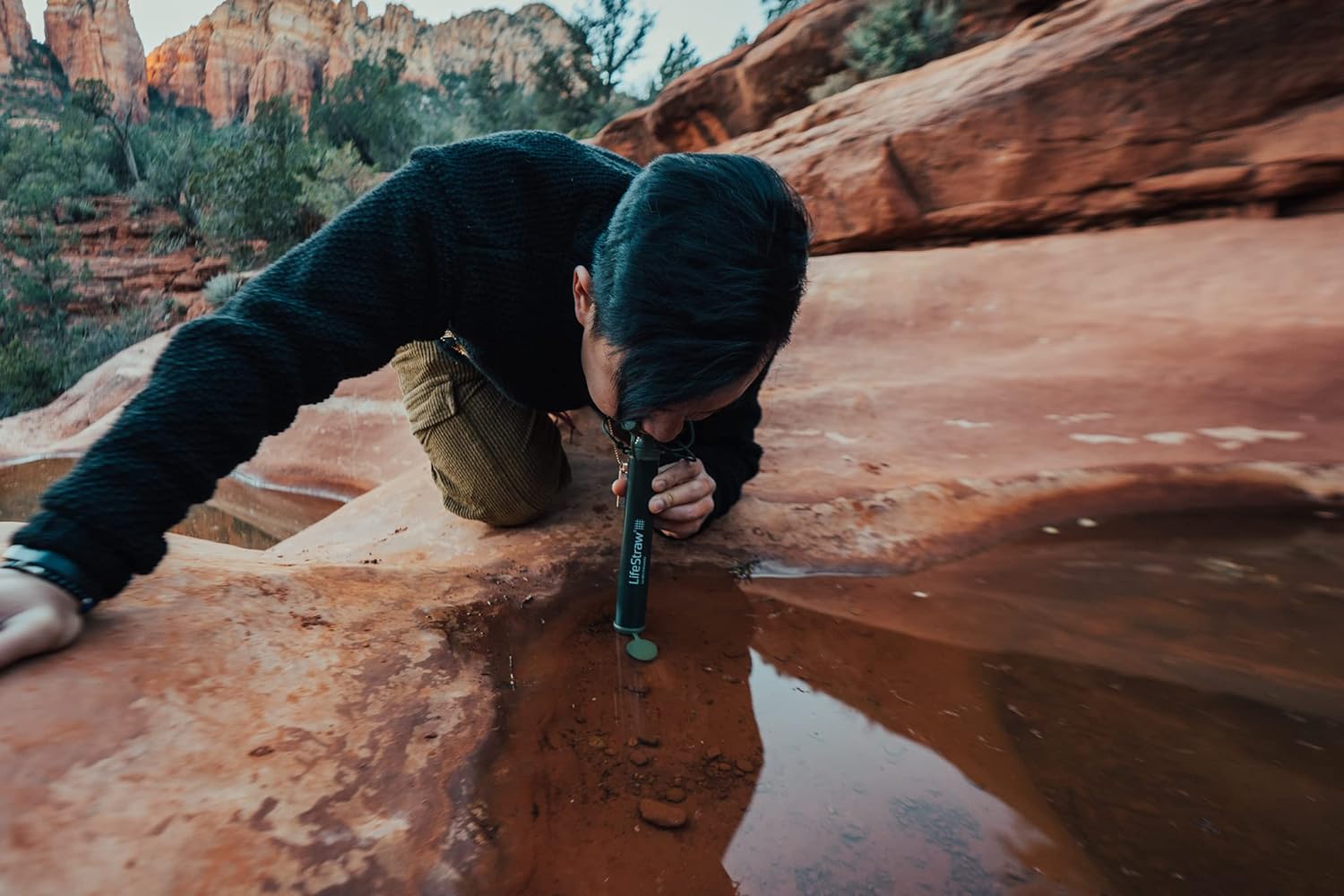 Life Straw Personal Water Filter for Hiking, Camping, Travel, and Emergency Preparedness